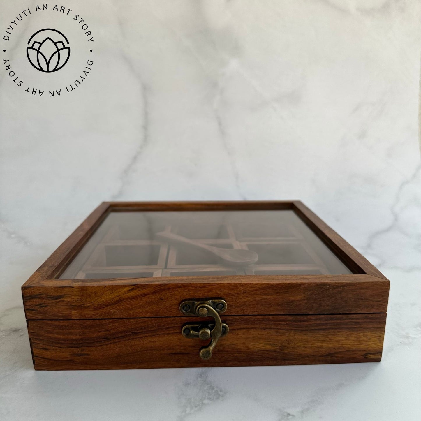 Wooden Spice Box