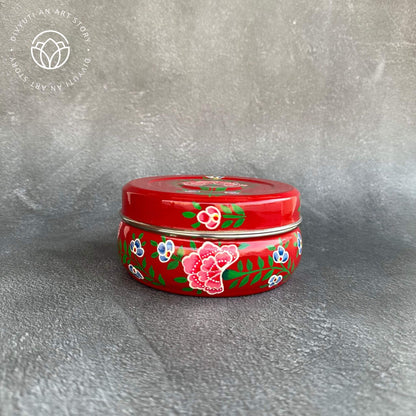 Kashmiri Handpainted Storage Box - Red